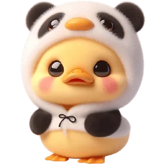 🥹 emoji Панда-утка @Nyasticks Telegram sticker 6 of 42