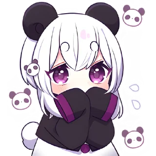 🙊 emoji Панда-тян 2 @nyasticks Telegram sticker 11 of 41