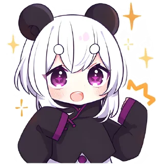 🥰 emoji Панда-тян 2 @nyasticks Telegram sticker 15 of 41