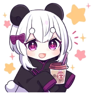 ☕ emoji Панда-тян 2 @nyasticks Telegram sticker 18 of 41