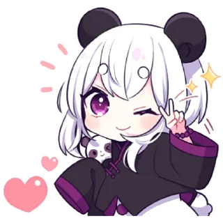 ✌️ emoji Панда-тян 2 @nyasticks Telegram sticker 21 of 41