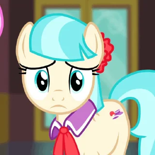 😔 emoji Coco Pommel | @MLP_AnimatedStickers Telegram sticker 10 of 17