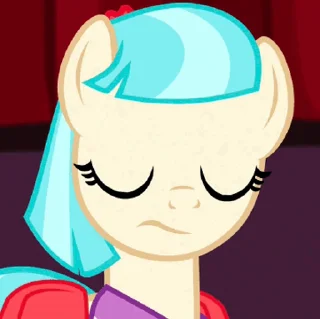 😟 emoji Coco Pommel | @MLP_AnimatedStickers Telegram sticker 7 of 17