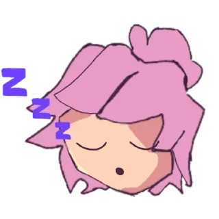 😴 emoji Стикеры с Лизи |@Lizapretisss Telegram sticker 8 of 15
