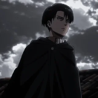 🍷 emoji 🩸Levi Ackerman.#baby Telegram sticker 11 of 47