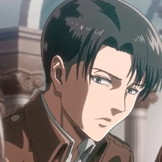 🍷 emoji 🩸Levi Ackerman.#baby Telegram sticker 8 of 47