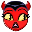 😲 emoji D3v1l3ss 3m0j1 :: @cucumberdaw Telegram sticker 21 of 50