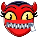 🤐 emoji D3v1l3ss 3m0j1 :: @cucumberdaw Telegram sticker 23 of 50