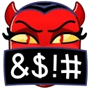 🤬 emoji D3v1l3ss 3m0j1 :: @cucumberdaw Telegram sticker 15 of 50