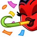🥳 emoji D3v1l3ss 3m0j1 :: @cucumberdaw Telegram sticker 9 of 50