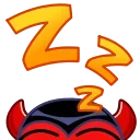 😴 emoji D3v1l3ss 3m0j1 :: @cucumberdaw Telegram sticker 22 of 50