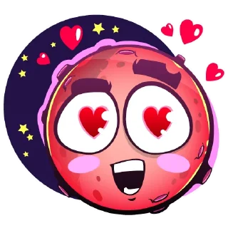 😍 emoji Moony Loony Telegram sticker 7 of 16