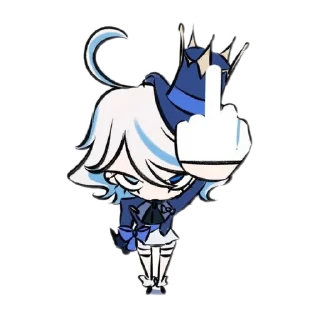 🖕 emoji Опоп, фурина 😉 Telegram sticker 13 of 19