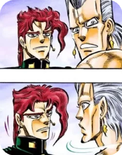 💀 emoji 🤺Polnareff and Kakyoin 🍒 Telegram sticker 22 of 50