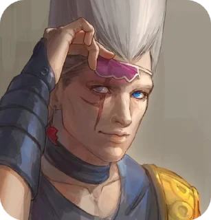🙂 emoji 🤺Polnareff and Kakyoin 🍒 Telegram sticker 6 of 50