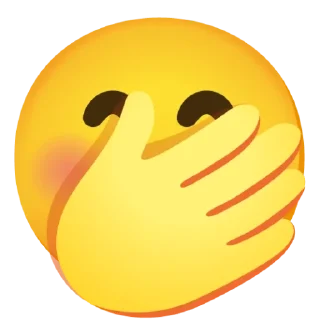 🤭 emoji Бывает Telegram sticker 6 of 120
