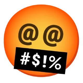 🤬 emoji Бывает Telegram sticker 21 of 120