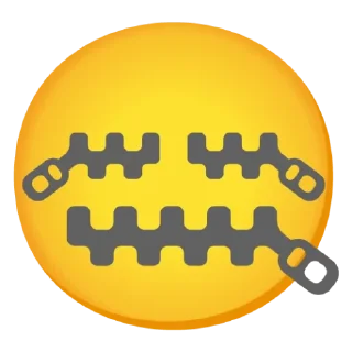 🤐 emoji Бывает Telegram sticker 15 of 120