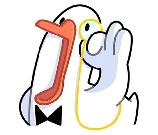 🧐 emoji @tgsticker Гусь - за мат кусь без надписей! Telegram sticker 2 of 48