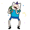 🥳 emoji Finn Telegram sticker 7 of 19
