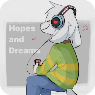 Sticker from Asriel Dreemurr