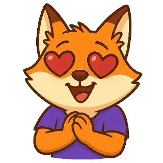 🐱 emoji Привет, я 🦊 @TopTgDima, а ты кто? Telegram sticker 24 of 35