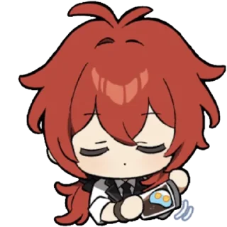 😌 emoji Genshin impact Telegram sticker 21 of 32