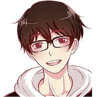 ☺️ emoji Парень в очках @Nyasticks Telegram sticker 24 of 41