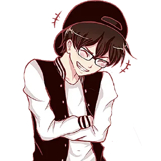 🤣 emoji Парень в очках @Nyasticks Telegram sticker 18 of 41