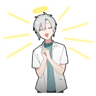 😇 emoji Призрачный парень @nyasticks Telegram sticker 23 of 30