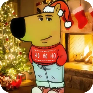 🎄 emoji Чиловый парень Telegram sticker 21 of 22