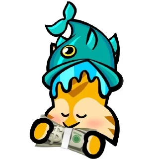 💵 emoji Jade Fish Telegram sticker 8 of 42