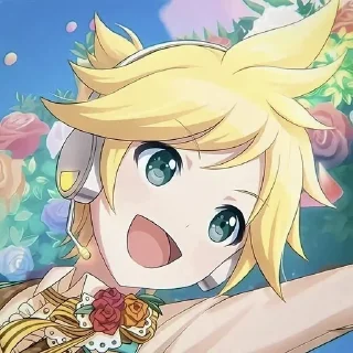 🌟 emoji ☆'Kagamine Len @shionwe ⊹ ᮫࣭﹆ֹ Telegram sticker 11 of 60