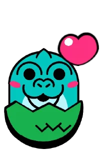 ❤️ emoji Godzilla Egg @BrawlStarsStik Telegram sticker 7 of 9