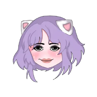 🙂 emoji Лана by @meowmeowax Telegram sticker 19 of 25