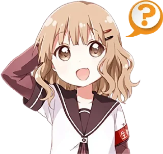 🤔 emoji @hicusnuncus Confused Anime Girls Telegram sticker 9 of 14