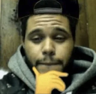😏 emoji The Weeknd Telegram sticker 5 of 24