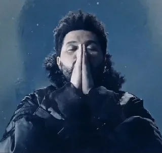 🙏 emoji The Weeknd Telegram sticker 23 of 24