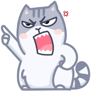 🤬 emoji серый персик Telegram sticker 24 of 50