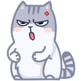 😠 emoji Серый Персик Telegram sticker 13 of 49