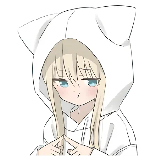 😳 emoji Худи-тян @Nyasticks Telegram sticker 11 of 41