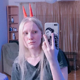 🤨 emoji Анна шото заболела Telegram sticker 24 of 27