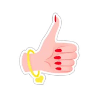 👍 emoji Пупсииккк Telegram sticker 11 of 18