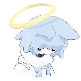 👼 emoji ૮Ꮚ .  . Fuyu's @Kenai_1 🤍 Telegram sticker 20 of 24
