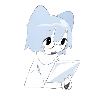 ✉️ emoji ૮Ꮚ .  . Fuyu's @Kenai_1 🤍 Telegram sticker 21 of 24