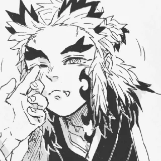 😉 emoji 煉獄 杏寿郎 Telegram sticker 17 of 98