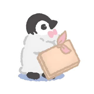 🍧 emoji ’  peeeuin ๓ @evaniwu   ♡     ˒ Telegram sticker 24 of 28