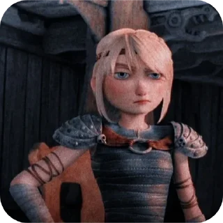😑 emoji Astrid-HTTYD Telegram sticker 21 of 40