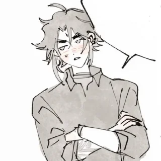 💌 emoji xiaoven bw ×11 | @yeetoldyxiaoven Telegram sticker 13 of 120