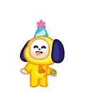 🥳 emoji BT21 Telegram sticker 19 of 27